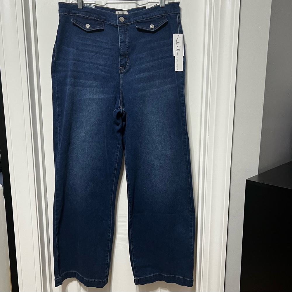 NWT Nicole Miller Nomad Super High Rise Wide Leg